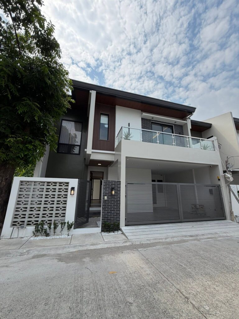 Front view of modern house for sale in Angeles City near Marquee Mall and Landers with 4 bedrooms