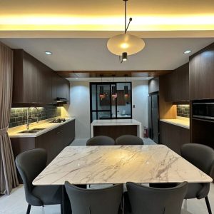 Kitchen of brand new fully furnished house for sale near Marquee Mall Angeles City-1