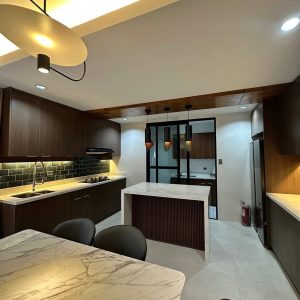 Kitchen of brand new fully furnished house for sale near Marquee Mall Angeles City