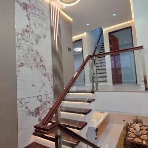 Stairs of brand new house for sale in Angeles City near Clark