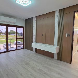 Primary bedroom balcony of brand new house for sale near Clark Angeles City