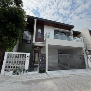 Front view of modern house for sale in Angeles City near Marquee Mall and Landers with 4 bedrooms