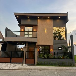 Front view of brand new fully furnished 4-bedroom house for sale in Mabalacat City near Clark