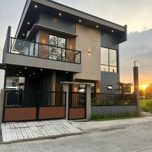 Front view of brand new fully furnished 4-bedroom house for sale in Mabalacat City near Clark - 3