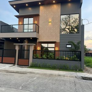 Front view of brand new fully furnished 4-bedroom house for sale in Mabalacat City near Clark - 2