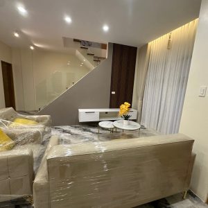 Modern furnished living area of a 4-bedroom house for sale in Mabalacat City Pampanga - 3