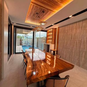 Private swimming pool of modern 5-bedroom home for sale near Clark-2
