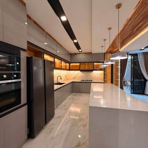Private swimming pool of modern 5-bedroom home for sale near Clark Kitchen