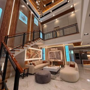 Private swimming pool of modern 5-bedroom home for sale near Clark-1