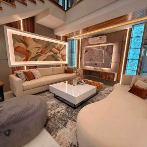 Private swimming pool of modern 5-bedroom home for sale near Clark Living Area