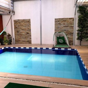 open floor plan bungalow with swimming pool in angeles 29